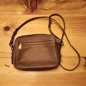Fossil Leather Piper Toaster Crossbody Bag